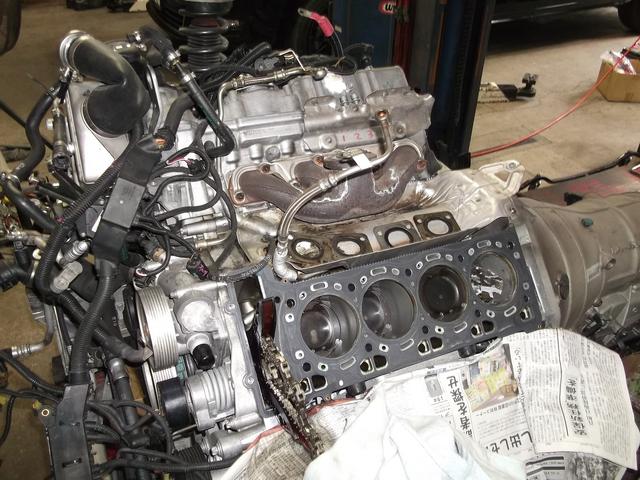 2010年　BMW750　エンジン修理　ピストン破損 エンジンオーバーホール 　川崎市宮前区　外車　輸入車