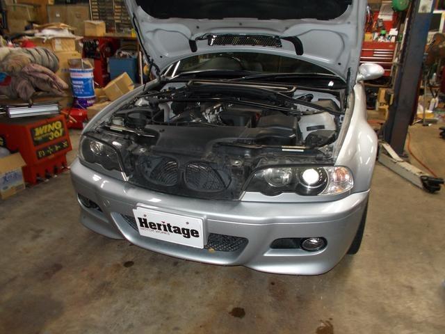 2002y 　BMW　M3　SMG　E46　車検整備　コンパニオンフランジ交換　ブレーキ　キャリパーオーバーホ－ル　川崎市　宮前区　外車　輸入車　修理　