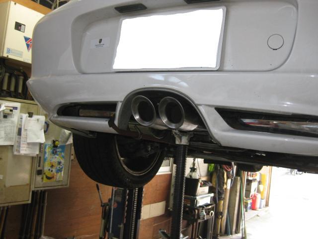 2004y ポルシェ ボクスター 986 社外マフラー 部品持込 川崎市 2004y ポルシェ ボクスター 986 社外マフラー 部品持込 川崎市