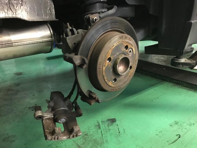 BMW MINI GH-RA16 R50 ミニクーパー 車検 整備 ブレーキパッド ...