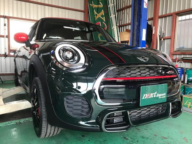 BMW　MINI　F56　JCW　Fブレーキパッド交換　埼玉　春日部　輸入車　専門店　bmw　DBA-XMJCW　みに