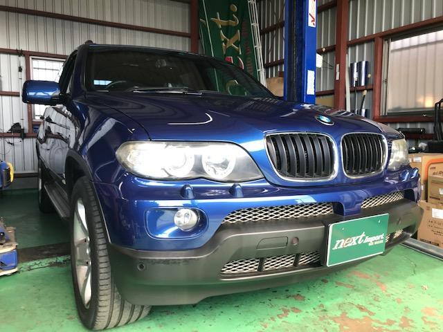 ＢＭＷ　Ｅ５３　Ｘ５　３.０ｉ　エンジンオイル漏れ修理　オイルパンパッキン交換　埼玉　春日部　輸入車　専門店　ＧＨーＦＡ３０Ｎ