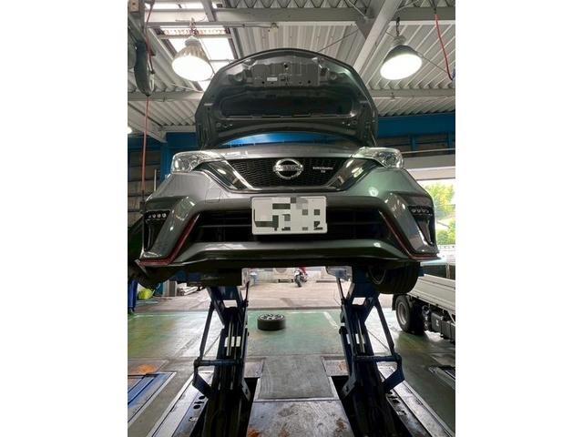 日産　ノート　エンジン関連修理・整備　ファンベルト交換