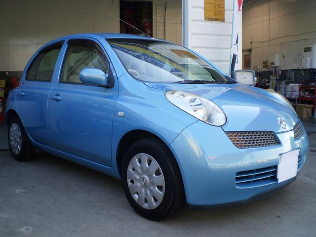 日産　マーチ　ライトブルー　ガラスコーティング　ボディコーティング　洗車　千葉県千葉市若葉区、中央区、稲毛区、花見川区、緑区、美浜区・八街市・四街道市・佐倉市・東金市・市原市・酒々井町、他地域のお客様も大歓迎です！