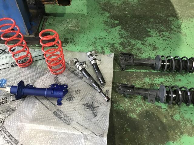 スズキ スペーシアギア(MK53S) リフトアップサスペンションへ スズキ スペーシアギア(MK53S) リフトアップサスペンションへ
