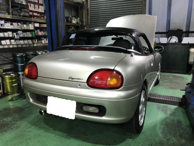 スズキ　カプチーノ（EA11R)　法定点検のご依頼　【国産車・輸入車対応・車検・整備・見積もりもお任せ下さい！八王子/日野/多摩地区/相模原/他地域のお客様も大歓迎です！】