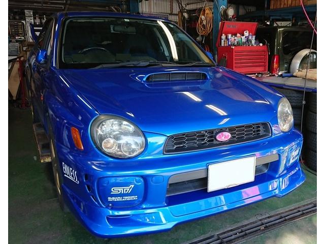 インプレッサ GD F型 塗装取付込 WR ウイング FRP センターフラップ
