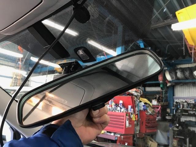 持込用品取付　前後カメラドラレコ　ルームミラー交換タイプ　AUTO-VOX製
スバルフォレスター　SJ5　EyeSight非装着車