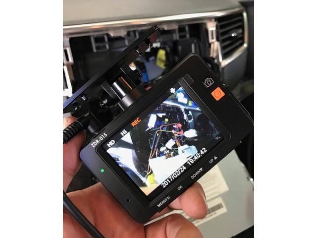 持込取付　トヨタヴェルファイア　コムテック製前後カメラドライブレコーダー取付　ZDR-015　駐車監視・直接配線コード　HDROP-09　DBA-ANH20W