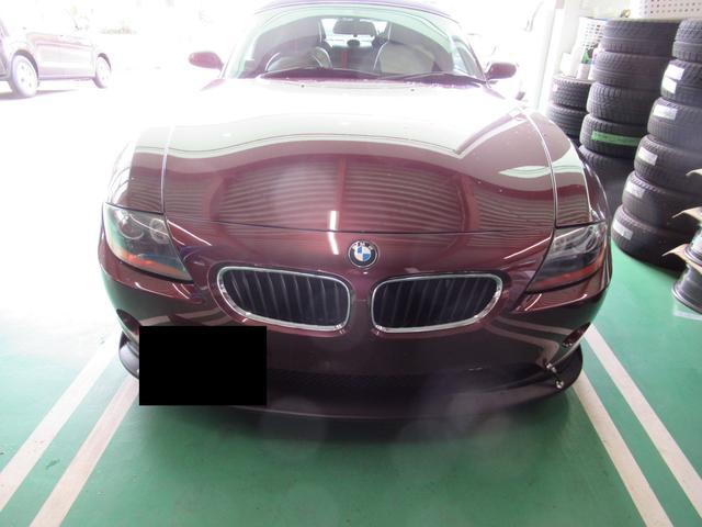 BMW　Z4　マフラー交換　社外品　リアピースのみ　あきる野　あきる野車検センター　外車　欧州車　