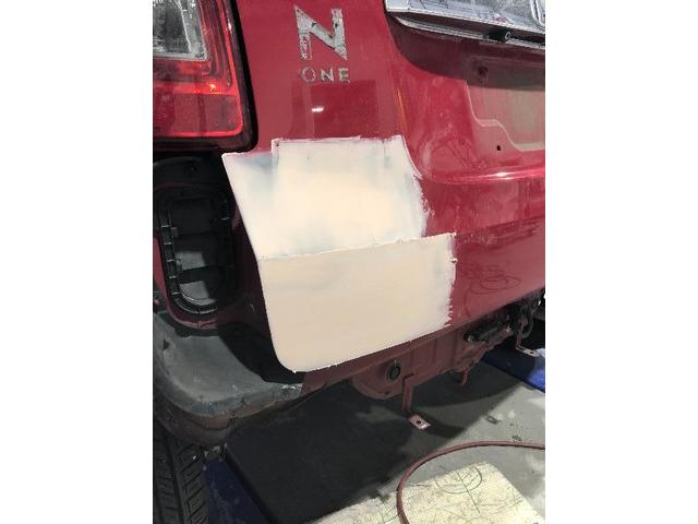 ホンダ N-ONE リアゲート ヘコミ キズ 修理 板金塗装 格安 実績 相模原市 町田市 八王子市 横浜市 川崎市 厚木市 多摩市 海老名市 愛甲郡