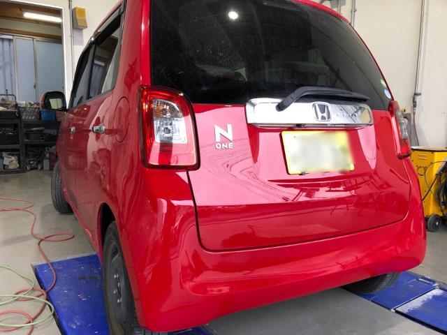 ホンダ N-ONE リアゲート ヘコミ キズ 修理 板金塗装 格安 実績 相模原市 町田市 八王子市 横浜市 川崎市 厚木市 多摩市 海老名市 愛甲郡