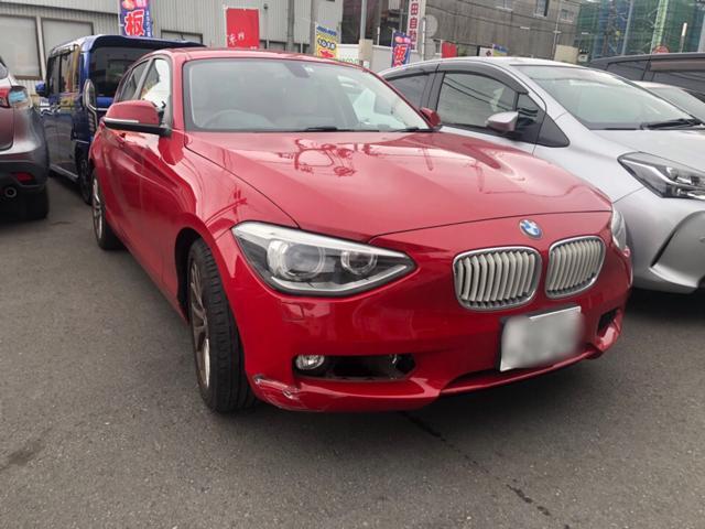 ＢＭＷ　116 バンパー修理　キズ　ヘコミ　修理　板金塗装　実績　相模原市　町田市　八王子市　海老名市　厚木市　愛甲郡　多摩市　横浜市　川崎市　輸入車