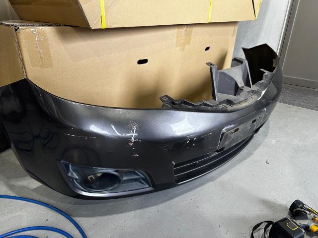 日産 ノート note バンパー交換 リサイクルパーツ 鈑金塗装　実績　相模原市　八王子市　厚木市　海老名市　座間市　愛甲郡　横浜市　川崎市　多摩市　稲城市　大和市