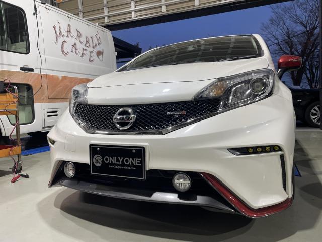ノート NISMO　社外フォグライト取り付け