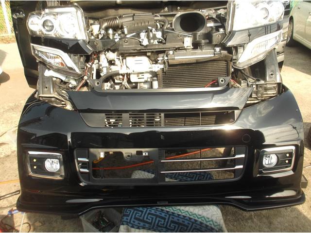 Ｈ２７年　Ｎ－ＢＯＸ　フォグランプＨＩＤ化、ＬＥＤ埋め込み加工！千葉県船橋市・市川市・鎌ヶ谷市・白井市・松戸市・習志野市・八千代市・千葉市、幕張・浦安市、他地域のお客様も大歓迎です！