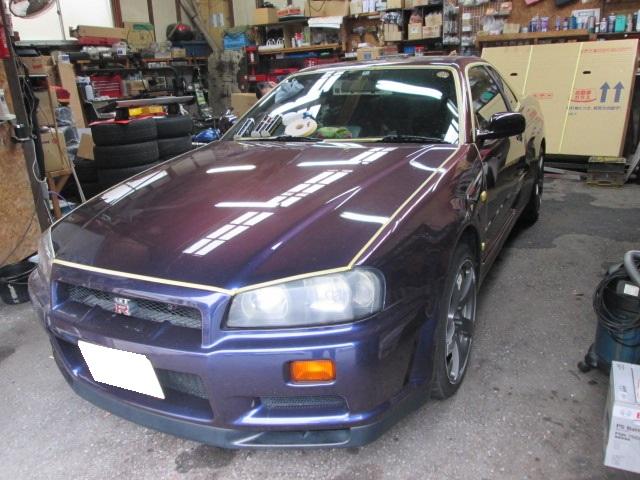 BNR34 GT-R G'ZOXガラスコーティング施工