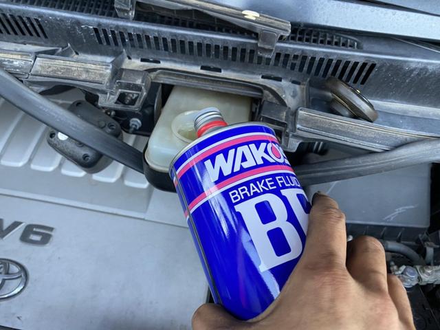 トヨタ　ヴェルファイア　フロントキャリパー交換　ローター研磨　WAKO'S　ブレーキフルード　点検　整備　柏市　HDP