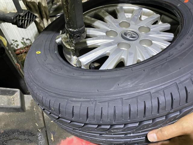 トヨタ　VOXY　タイヤ交換　タイヤ組み換え　パーツ持ち込み　DUNLOP　15インチ
サマータイヤ　柏市　HDP