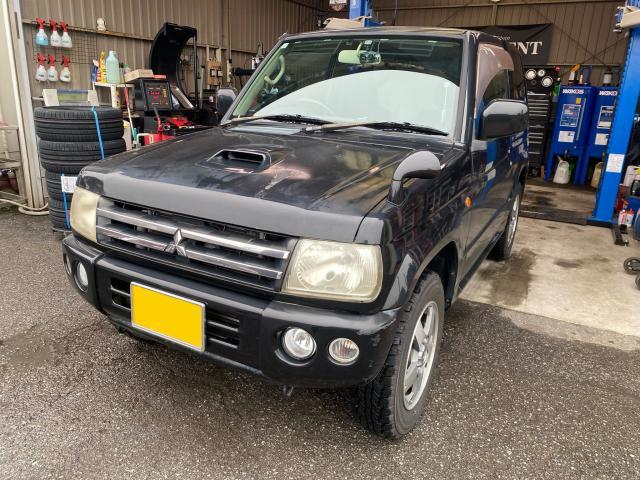 三菱 パジェロミニ ホイール・タイヤ交換 タイヤ交換 エアバルブ交換 お持ち込み 持ち込み大歓迎