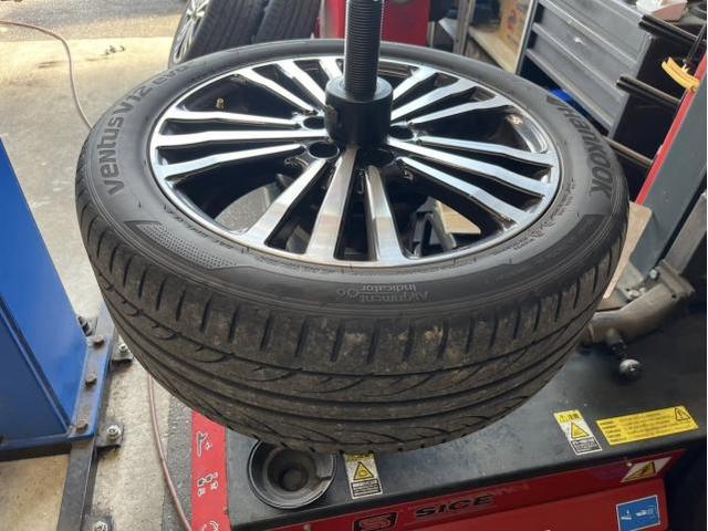 ホンダ　エリシオンプレステージ　ホイール・タイヤ交換　サマータイヤ　交換　お持ち込み　持ち込み大歓迎