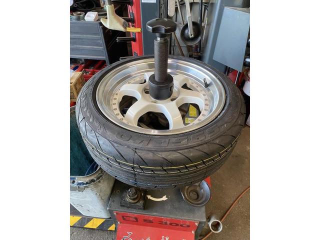 三菱　ミラージュ　ホイール・タイヤ交換　サマータイヤ　交換　お持ち込み　持ち込み大歓迎