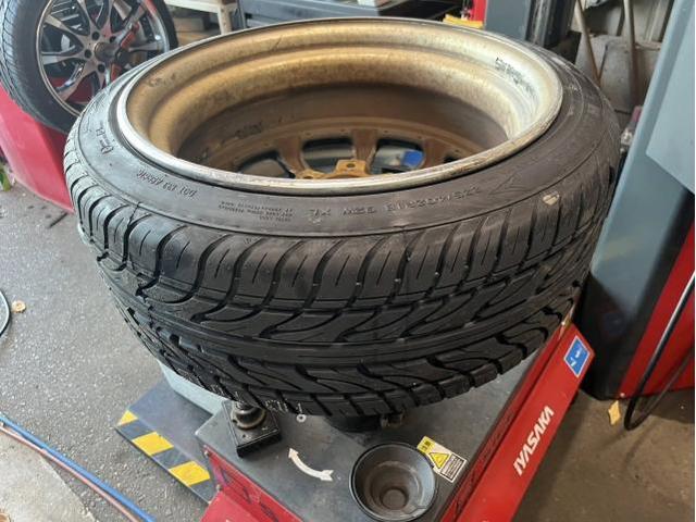 日産　ローレル　ホイール・タイヤ交換　サマータイヤ　交換　お持ち込み　持ち込み大歓迎