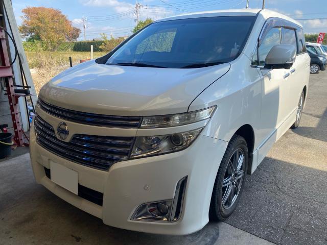 日産　エルグランド　車検　エコ車検　フル車検　車検時オイル交換サービス料金