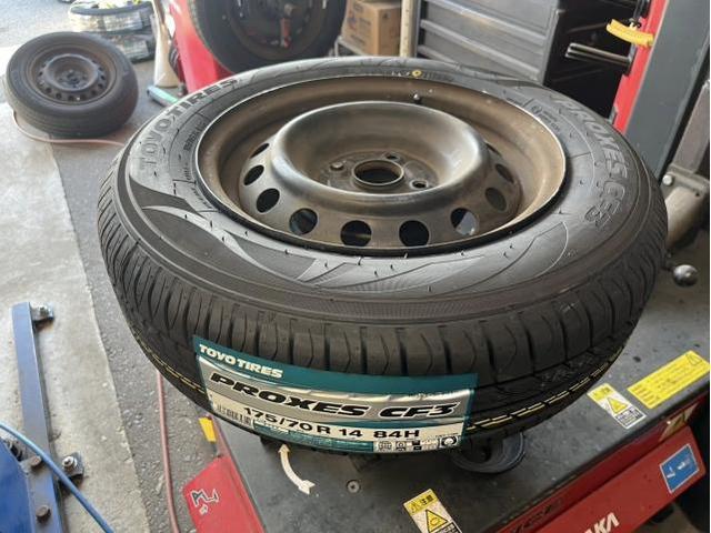 トヨタ　シエンタ　ホイール・タイヤ交換　サマータイヤ　交換　組込み　お持ち込み　持ち込み大歓迎