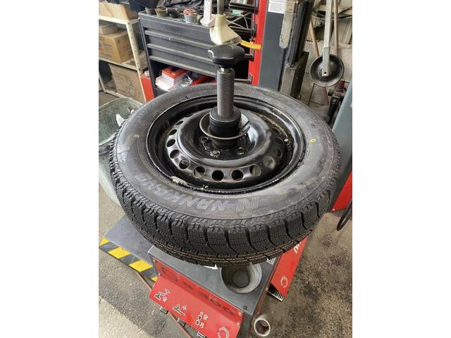 ホンダ　フリードスパイクハイブリッド　ホイール・タイヤ交換　スタッドレスタイヤ　スタッドレス　交換　組込み　ホイール履き替え　お持ち込み　持ち込み大歓迎