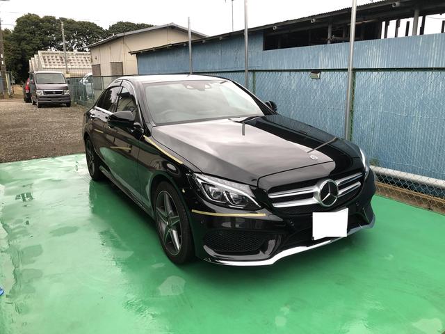 ベンツ　C220d　オブシディアンブラック　カラーコード197　調色塗装　難しいブラック