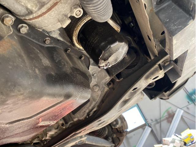Jeep パトリオット　車検　法定２４ヶ月点検　車検整備　オイル漏れ　八千代市