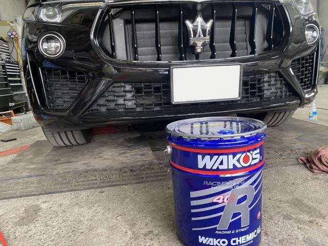 マセラティ レヴァンテ　車検整備　オイル交換　バッテリー交換　法定24ヶ月点検　整備　修理　八千代市