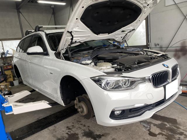 BMW 320d F31  法定12ヶ月点検　エンジンオイル交換　コンピューター診断　車検　法定点検　故障診断　修理　整備　八千代市