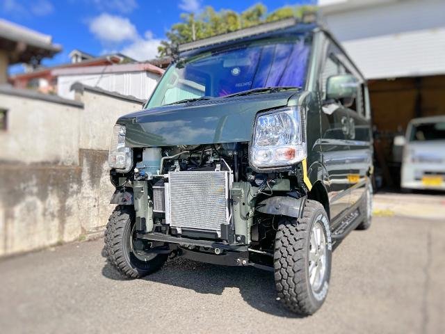 スズキ DA17V エブリィバン 前後バンパー交換 ショートバンパー