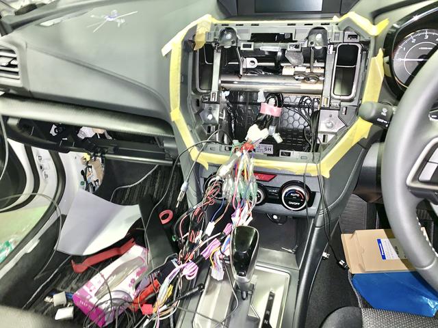 インプレッサスポーツ　スバル　SUBARU　令和1年　ナビ　Bカメ　ミラータイプ　ドラレコ前後　ETC　リアモニター　取り付け　葉山　逗子　鎌倉　横須賀