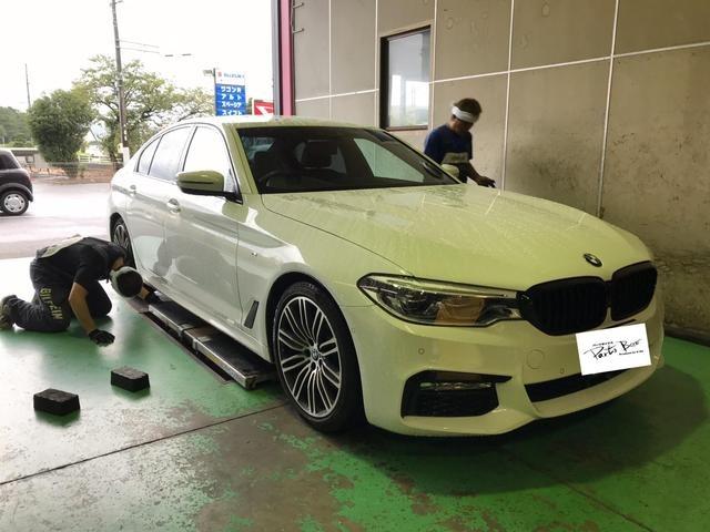 BMW523d　ランフラットタイヤ　タイヤ交換　浜松市　ランフラットタイヤ交換
