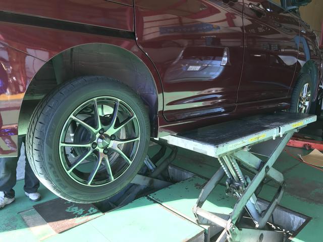 ソリオバンディット　持ち込みスタッドレス　脱着