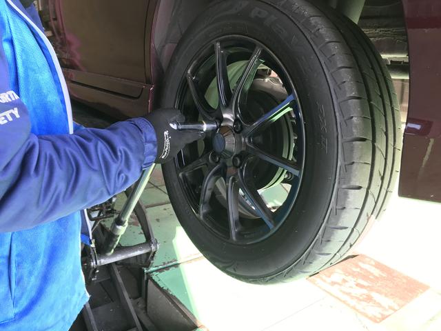 ソリオバンディット　持ち込みスタッドレス　脱着