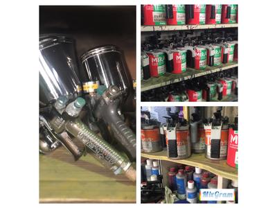 板金・塗装設備を完備