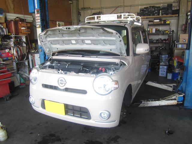 ダイハツ　ミラココア　車検整備　島田市のトータルカーサービス