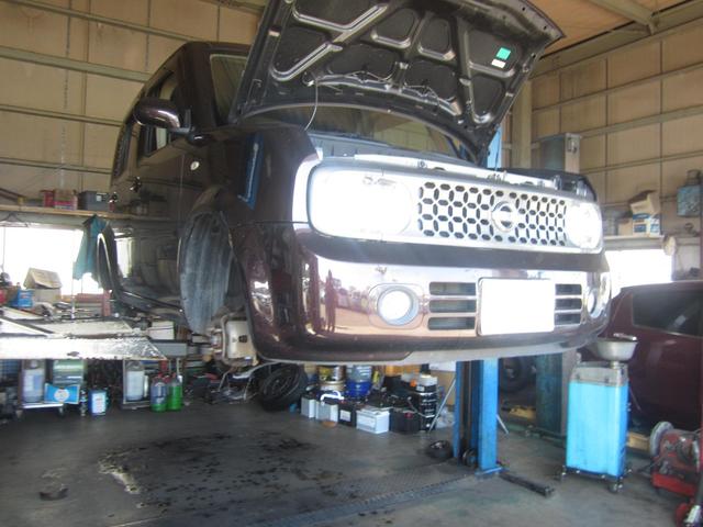 ニッサン　キューブ　車検整備　島田市のトータルカーサービス