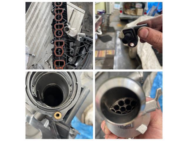 ＢＭＷ　Ｘ５　吸排気系修理・整備　インテークドライアイス洗浄　Wynn&rsquo;sマルチサーブ施工　