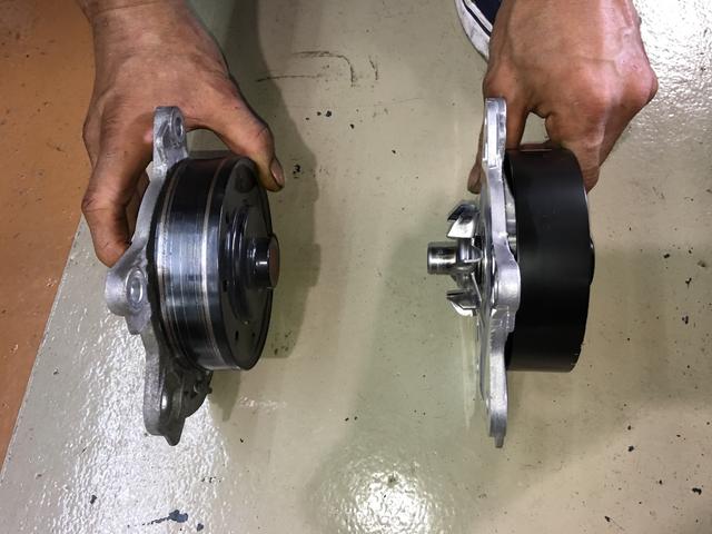 ヴォクシーの車検時にウォーターポンプも交換しました。