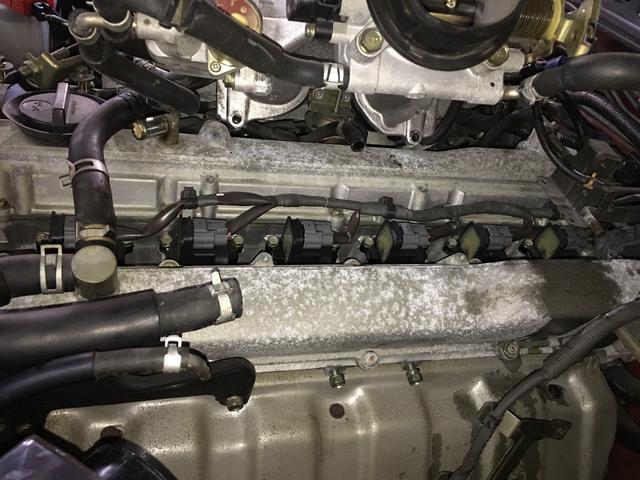 スカイラインに車高調＆イグニッションコイルの取り付けをしました。