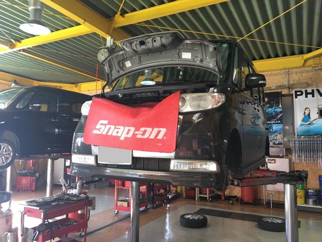 タントカスタムの車検をさせて頂きました。