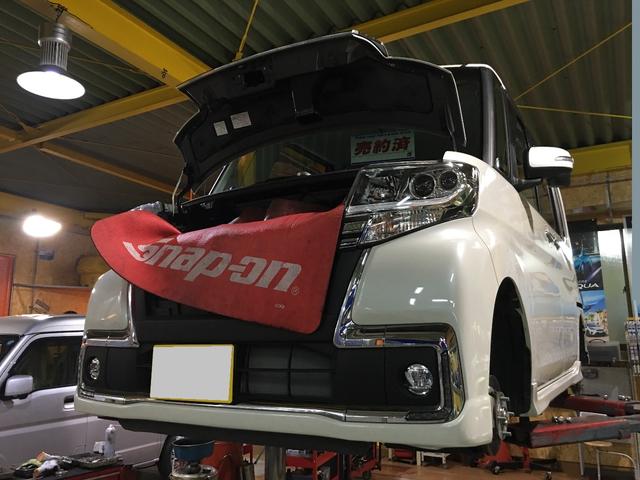 ご購入頂いたタントカスタムの納車整備（法定点検）をさせて頂きました。