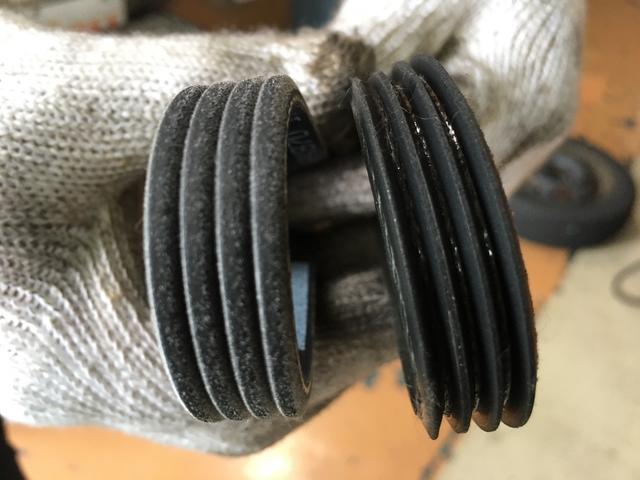 MRワゴンのベルト交換をさせて頂きました。