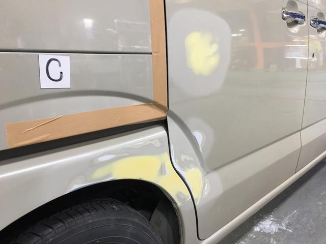 N-BOXの鈑金塗装をさせて頂きました。