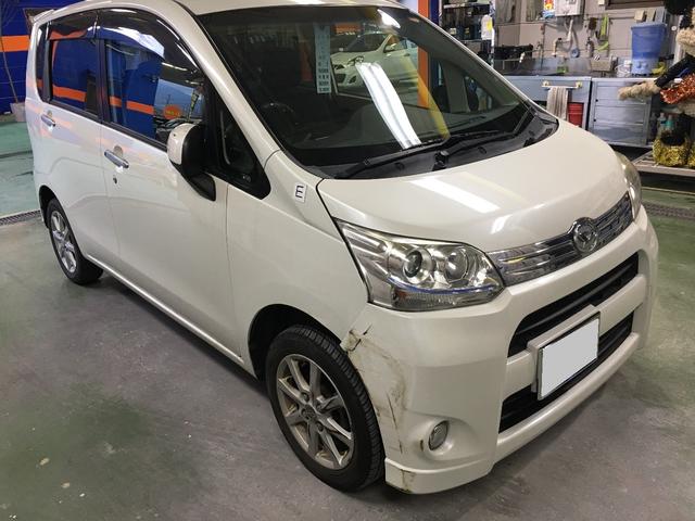 ムーヴカスタムの鈑金塗装をさせて頂きました。